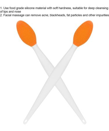 Silicone Nose Cleaner Brush - Comfortable Handle for Home & Beauty Salon - Ideal for Women (Orange) - Buy Online on GoSupps.com