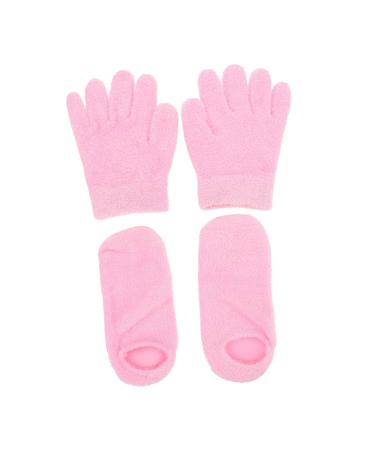 FRCOLOR 4 Pairs Gel Care Kit Dry Hands Gloves Gel Gloves for Spa Moisturizing Therapeutic Gloves Yarn Hand Spa Gloves Moisture Overnight Socks Touch Screen Miss Facial Mask Yarn