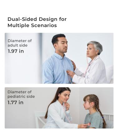 Scienlodic Double-Sided Stethoscope - Professional Light Pink Stethoscope for Doctors Nurses & Students | Customized Gold-Plated Design - Buy Online on GoSupps.com