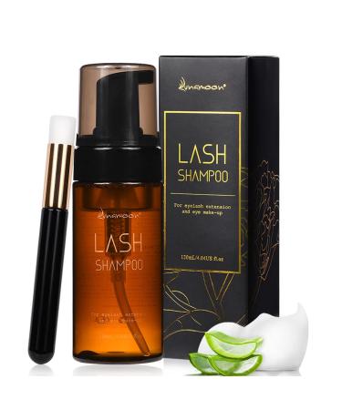 120ml eyelash shampoo for eyelash extensions eyelashes shampoo lash shampoo eyelash foam clean eyelash cleaner for salon and home use (aloe120) ... - Buy Online on GoSupps.com