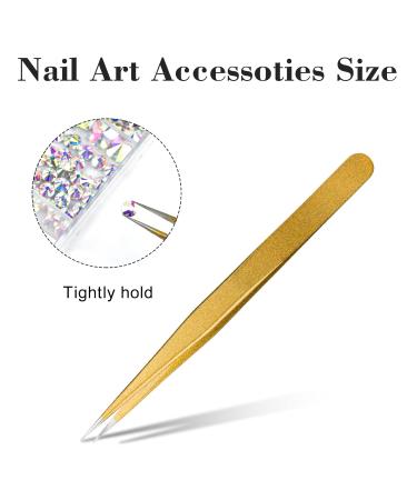 9340 Pcs Crystal AB Rhinestones for Makeup, Glitter, Nails - Nail Jewels, Gems, Diamonds Kit with Tweezers - Nail Rhinestone Design Set in Storage Box - Buy Online on GoSupps.com