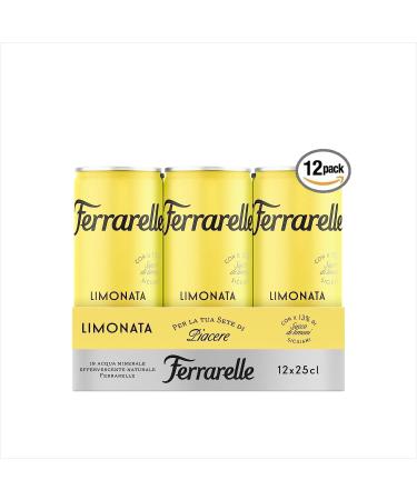  Italian Gourmet E.R. Ferrarelle Limonata Pack of 12 bottles of Ferrarelle mineral water lemonade. Soft drink. Carbonated beverage. 25 cl + Italian Gourmet Polpa 400 g - Buy Online on GoSupps.com