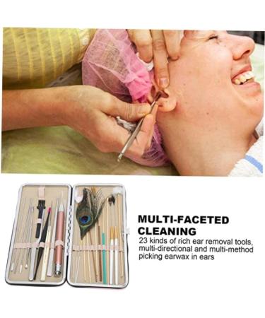 23-Piece Complete Ear Cleaning Kit for Easy Earwax Removal - Spiral Ear Pick Set with Double Ended Ear Scoop - Cherry Powder Ear Pick - Effective Ear Wax Remover Tool - Buy Online on GoSupps.com