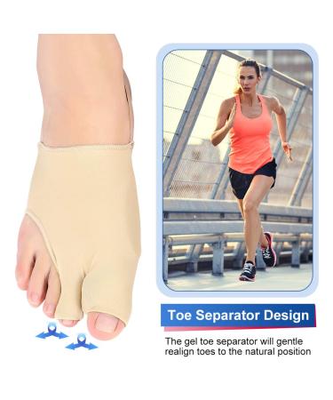 Bunion Corrector Big Toe Straightener - Orthopedic Splint & Gel Pad for Pain Relief Day & Night - Buy Online on GoSupps.com