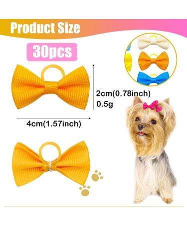 Suxgumoe Dog Hair Bows 36Pcs Mixed Colors - Cute Grooming Bows for Long Hair Dogs & Cats - Buy Online on GoSupps.com