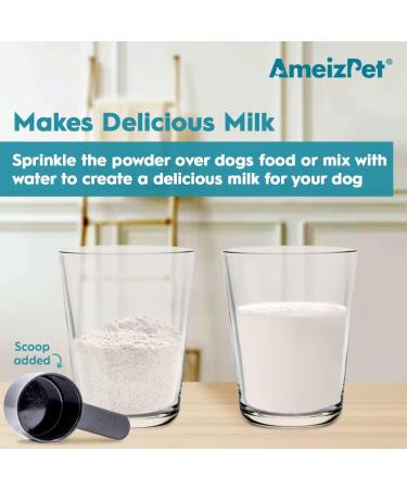 AmeizPet 100% Natural Goats Milk Powder For Dogs Powder To Create Delicious Goats Milk Perfect for Hydration Nutrient Rich Sensitive Tummy Dog Food Topper 200g (7 Oz.) Goat milk powder 200 g - Buy Online on GoSupps.com