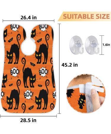 Beard Bib Apron for Men | Non-Stick Waterproof Hair Catcher for Shaving & Trimming | Perfect Grooming Cape | Ideal for Halloween & Cat Lovers - Buy Online on GoSupps.com