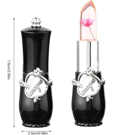  geugecy Crystal Jelly Lipstick Crystal Flower Lipsticks Non-Sticky Jelly Beauty Lipstick Temperature Changing Flower Color Lipstick - Buy Online on GoSupps.com