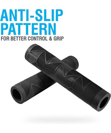 Marque MTB BMX Scooter Grips - Black Rubber Non-Slip Handlebar Bicycle Grips - Buy Online on GoSupps.com