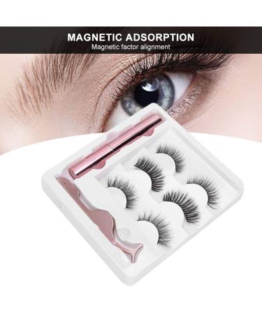 Magnetic False Eyelashes Set - 3D Waterproof Lashes with Reusable Tweezers | International Shipping Available - Buy Online on GoSupps.com