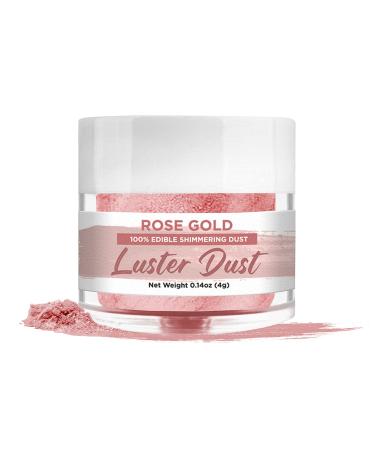 BAKELL Edible Luster Dust & Paint | Rose Gold LUSTER DUST Edible Powder | KOSHER Certified | Halal Certified Paint, Powder & Dust | 100% Edible & Food Grade| Cakes, Vegan Paint & Dust (Rose Gold)