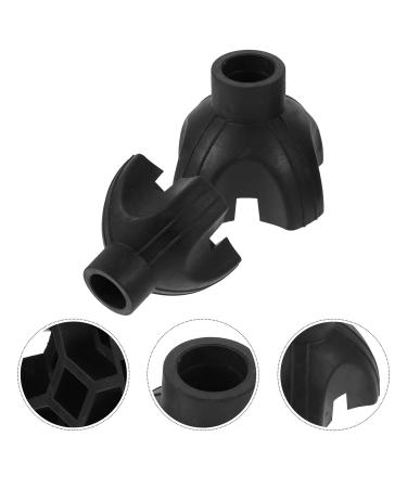 Lurrose Foot Pads Replacement Crutch Rubber Feet - 4pcs Walking Stick Accessories for Seniors | Durable & Non-Slip - Buy Online on GoSupps.com