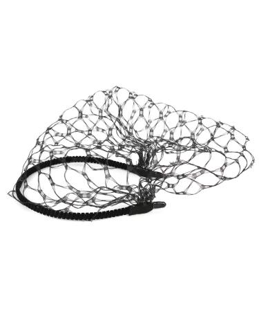 Minkissy Black Fascinator Veil - Gothic Bird Cage Headdress for Bride Wedding & Masquerade Ball - Buy Online on GoSupps.com