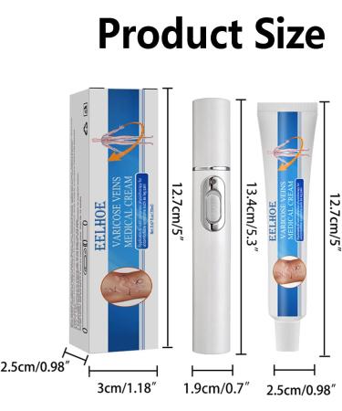 Venoheal Varicose Vein Treatment Cream Relie Vein Treatment Cream Anti-Varicose Vein Treatment for Legs Varicose Vein Care Cream Vein Care Cream for Legs Pen & Cream - Buy Online on GoSupps.com
