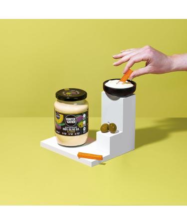 Hunter & Gather Mayonnaise l'Huile d'Olive 630g | Fabriqu du d' uf pasteuris de poules britanniques lev es en plein air | Mayonnaise pal o c to sans sucre et sans gluten Classique 630 g - Buy Online on GoSupps.com