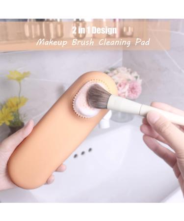 Travel Makeup Brush Holder | Waterproof Silicone Organizer Bag Case for Women | Trendy Khaki Makeup Tools Holder - Buy Online on GoSupps.com