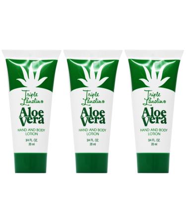 Triple Lanolin Aloe Vera Lotion 0.75oz (Pack of 3) 0.75 Ounce (Pack of 3)
