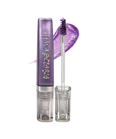 Glitter Eyeshadow Mascara - Extendable Volumizing Mascara with Sparkling Diamonds 5g Sweat-Resistant No-Flare Conditioner for Parties Weddings Concerts Specials