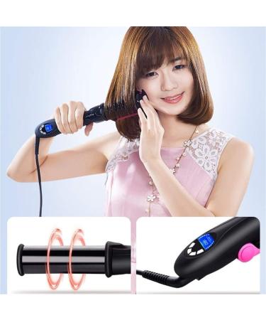 Professional 2-in-1 Hair Straightening & Curling Iron - No Damage Flat Irons for Short & Long Hair - Rotating Iron Curler in Black - Buy Online on GoSupps.com