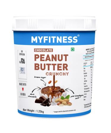 MYFITNESS MYFITNESS Peanut Butter Chocolate Crunchy Non-GMO Gluten-Free No Preservative All Natural Ingredient High Protein Made with American Recipe 1.25 kg