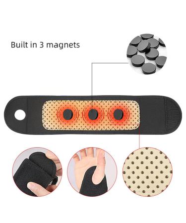 Magnetic Wrist Brace - Adjustable Compression Wraps for Men & Women | Pain Relief for Carpal Tunnel Arthritis & Fitness - Buy Online on GoSupps.com