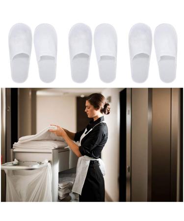 24 Pairs Cotton Velvet Closed Toe Spa Slippers - Disposable, Fit for US Men Size 10 and Women Size 11 - Perfect for Hotels, Homes, and Guests - Buy Online on GoSupps.com