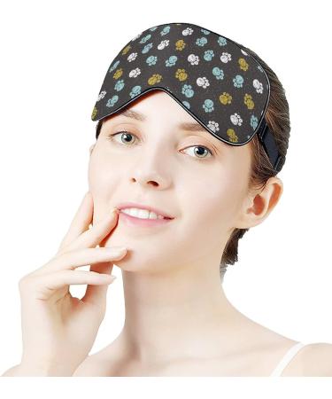 Doodle Dog Paw Sleep Mask for Women | Adjustable Eye Shades Cover | Comfortable & Stylish Sleeping Mask - Buy Online on GoSupps.com