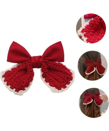 FOMIYES 1pc Hairpin Bows Hair Clip Bowknot Hair Clips Bows Hair Holder Bow Hair Clip Christmas Hair Barrettes Girls Hair Accessories Girl Bows Hair Bow Child Spring Clip Fabric Sweet - Buy Online on GoSupps.com