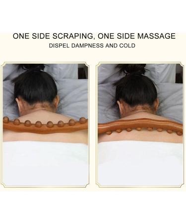 Energy-Saving Wooden Gua Sha Stick Set - 2-Piece Sturdy Wooden Scraping Tool for Cellulite Reduction & Skin Care - Buy Online on GoSupps.com