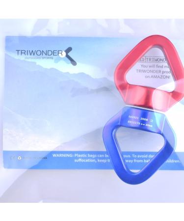 TRIWONDER 30kN Rotator Swing Spinner - Premium Climbing Carabiner for Hammocks | Safe Durable & Versatile - Red & Blue - Buy Online on GoSupps.com