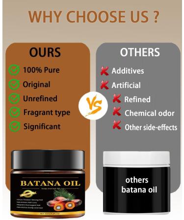 100% Raw Batana Oil for Hair Growth Organic Dr. Sebi Batana Oil from Honduras Unrefined Batana Oil Prevents Hair Loss Pure and Natural Hair Treatment for Curly Hair Enhances Hair Thickness - Buy Online on GoSupps.com