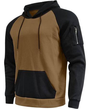 Hanxiulin Men's Training Suit - Adjustable Polyester Jogging Set for Fitness | Sports Clothing in Khaki - Buy Online on GoSupps.com