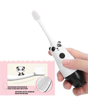 Buy Cute Panda Electric Toothbrush for Kids Ages 2-12 Soft Hair Curved Design & Gentle Tooth Cleaning - Buy Online on GoSupps.com