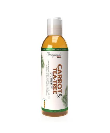 Originals by Africa's Best Carrot Tea Tree Oil Therapy For Body Hair and Scalp Natural Organic Oils Repair Restores Stimulates Revitalizes & Rejuvenates 6 oz 6 Fl Oz (Pack of 1)