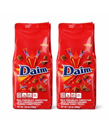 Daim Lot de 2 sachets de chocolat Daim emball s individuellement 200 g
