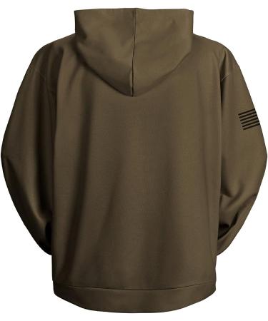 HYFOL Men's USA Flag Graphic Hoodie - Patriotic Long Sleeve Pullover Sweatshirt - Buy Online on GoSupps.com