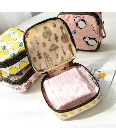 Mobody Small Tampon Pocket - Cute Wallpaper Bag & Women's Period Organizer | Great Capacity Menstrual Bag (One Size White) - Buy Online on GoSupps.com