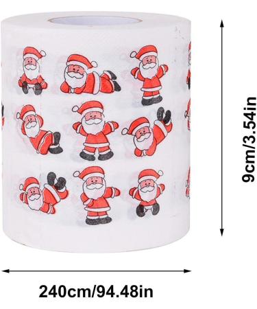 Christmas Toilet Paper Gag Christmas Santa Claus Soft Toilet Paper Christmas Tissue Toilet Paper Merry Christmas Holiday Home Decoration Zukpumne - Buy Online on GoSupps.com