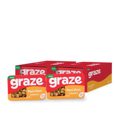 Graze - Peri Peri Snacks - Healthy Snacks Alternative for Crisps Mixed Nuts & Pretzels - Ideal if you Love Corn Broad beans and Corn hoops mixed Savoury Vegan Snacks (18x28g pack)