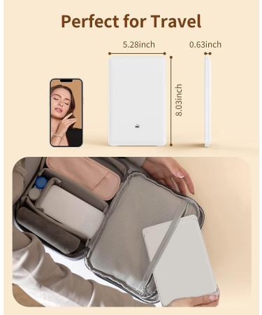 Jack & Rose Travel Mirror - Lighted Makeup Mirror with Magnification | Portable LED Vanity Mirror - Buy Online on GoSupps.com