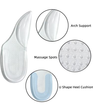 Dr. Shoesert Arch Support Gel Insoles - Plantar Fasciitis Relief for Sandals | Orthotic Foot Care with Adhesive Heel Cushion - Buy Online on GoSupps.com