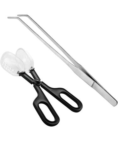 ABMRO Reptile Feeding Tool Cleaning Clamp and Long Feeding Tweezers for Hamsters Insects Turtle Snake Spider Frog Gecko Chameleon and Other Small Animals - Buy Online on GoSupps.com