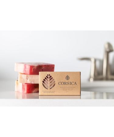 Corsica Sandalwood Rose Bath Soap Bar for Men & Women | Ideal for Dry Sensitive Skin - Shop Internationally - Buy Online on GoSupps.com
