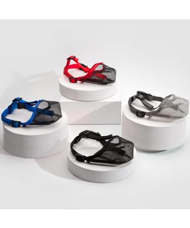 Ilepark XL Dog Muzzle - Breathable Rounded Mesh for Small Medium & Large Dogs | Prevents Eating Biting & Chewing | Black - Buy Online on GoSupps.com