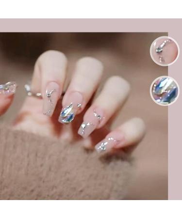 WOOXDYUK Nail Art Set - 24 Medium French Tip Press-On Nails with Jelly Glue Nail Rub Alcohol Pack & Remover | Perfect for Stunning Nail Designs - Buy Online on GoSupps.com