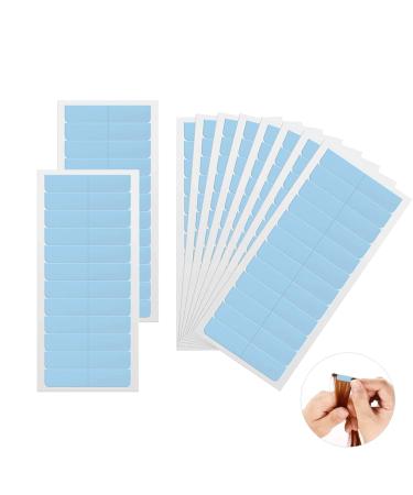 Hair Extension Adhesive Tapes 120 Pcs Double Sided Extension Tapes Durable & Waterproof for Hair Extensions Wigs and Hairpieces - Blue - Buy Online on GoSupps.com