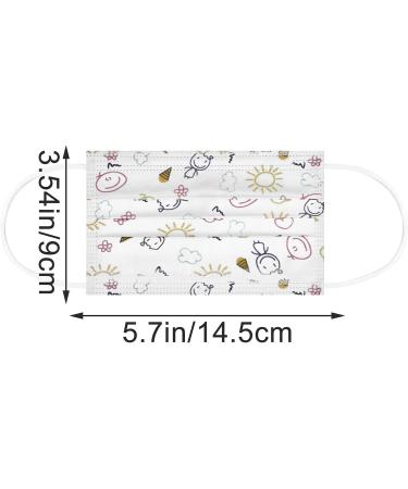 50PC Children Disposable Meltblown Layer Protective Face_Mask Halloween Printed 3Ply Earloop Protective Breathable Face Cover G-50pcs Kids - Buy Online on GoSupps.com