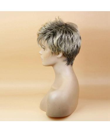 Buy 10 Women's Short Synthetic Blonde Wigs with Dark Roots - International Shipping Available - Buy Online on GoSupps.com