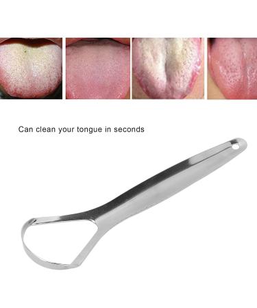 Stainless Steel Tongue Scraper Set - 2 Portable Reusable Tongue Cleaners for Fresh Breath | Ideal for Adults - Buy Online on GoSupps.com
