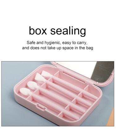 Silicone Makeup Brush Set | Reusable Portable Eyeshadow Brushes with HD Mirror - Ideal for Travel Makeup - Buy Online on GoSupps.com